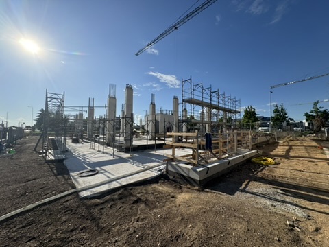 Struttura acciaio cantiere commerciale Verona